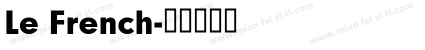 Le French字体转换